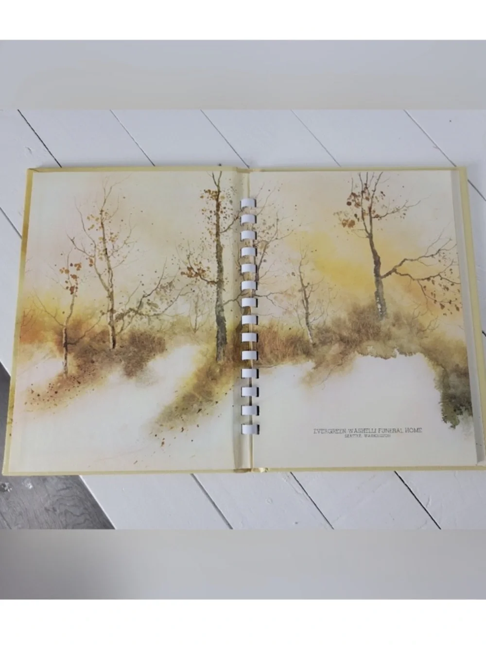 1975 Hillside Memorial & Park Mortuary;Funeral book artist Peggy Brown
